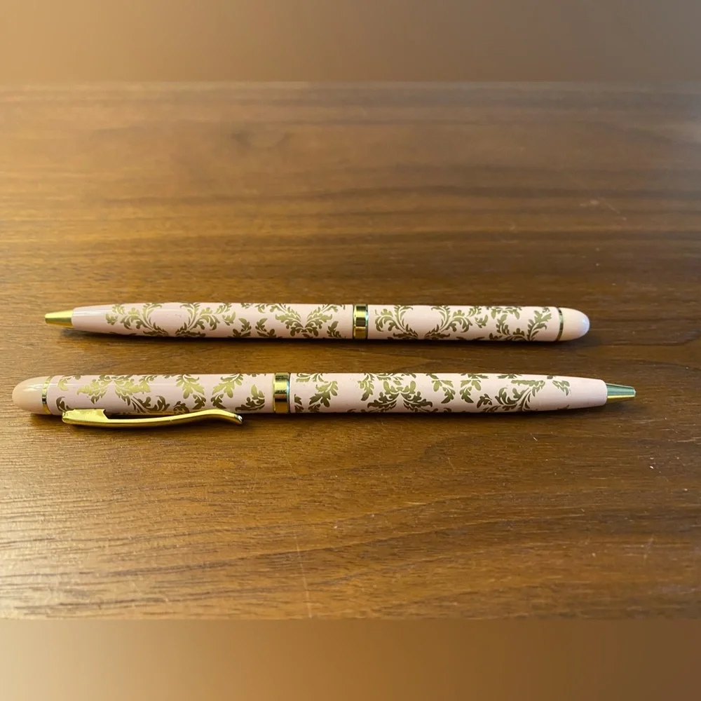 Langham Hotel Pink and Gold Pen Set - Picture 3 of 7